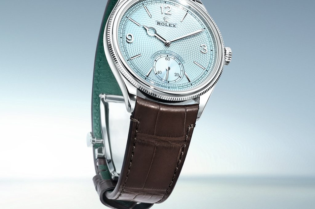 Di nuovo in platino e blu, ecco l’ultimo Repliche Rolex Perpetual 1908