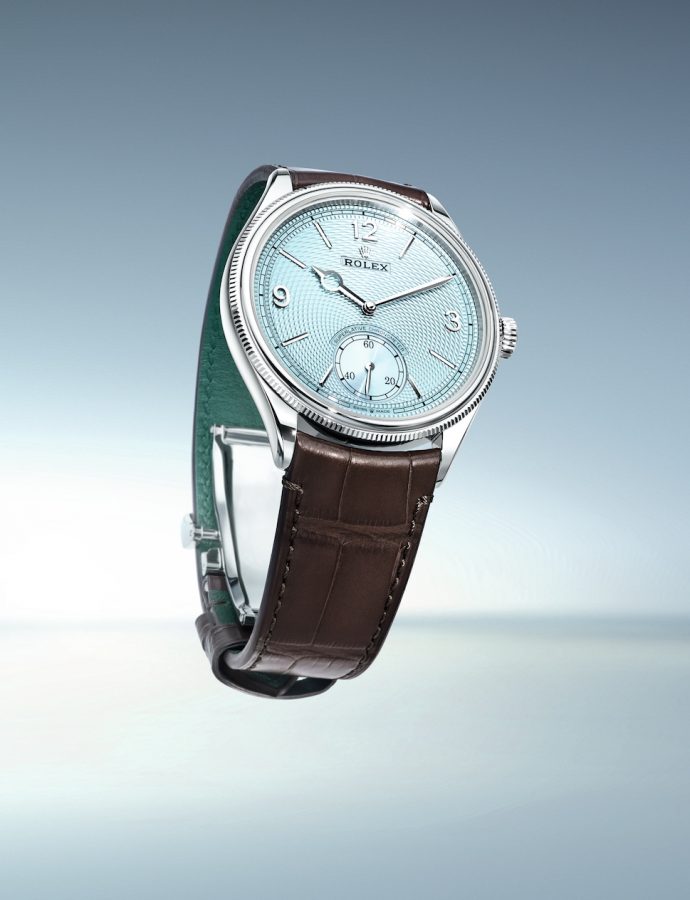 Di nuovo in platino e blu, ecco l’ultimo Repliche Rolex Perpetual 1908